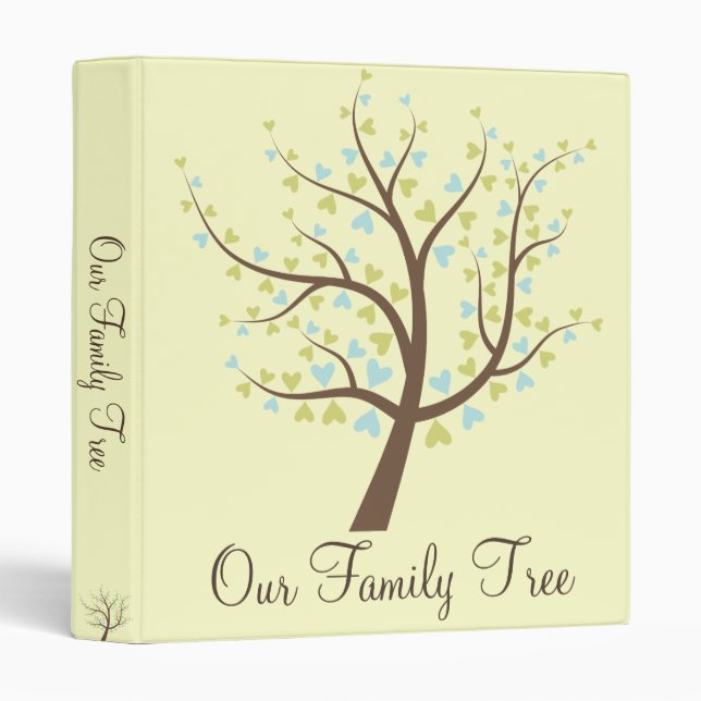 Family Tree Photo/History Album Binder (Front/Spine)