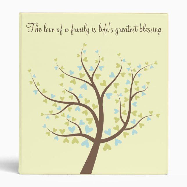 Family Tree Photo or History Album Binder (Front)
