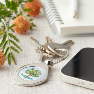 Family Tree Photo Parents Reunion Heritage Gift Keychain