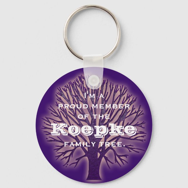Family Tree "Proud Member" Keychain (Front)