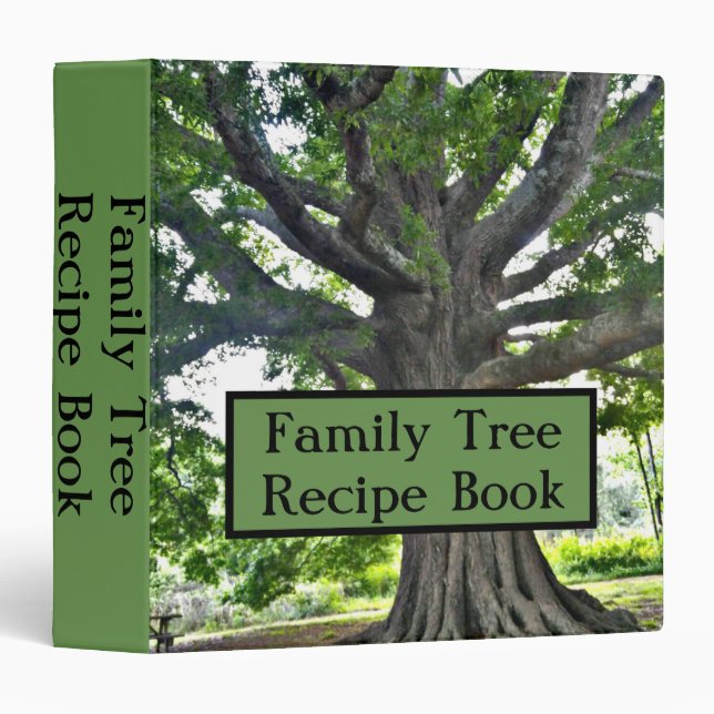 Family Tree Recipe Book Binder (Front/Spine)