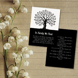 Family Tree Reunion Party Favour Black & White Car