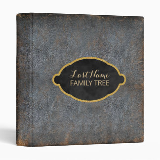 Family Tree | Rustic Leather Genealogy Photo Album Binder