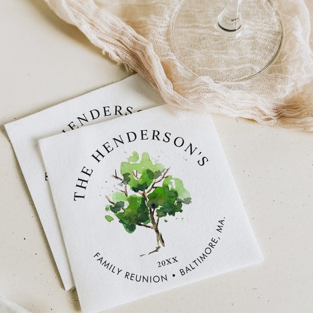 Family Tree Themed | Family Reunion Napkin (Creator Uploaded)