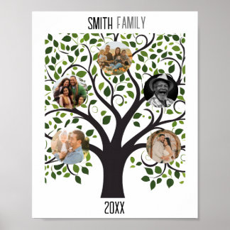 Family Tree with Photos – Customizable Family Poster