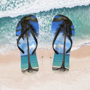 Family Trip Beach Vacation Guadeloupe Caribbean Flip Flops