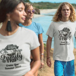 Family Trip Cruise Vacation Ship  T-Shirt<br><div class="desc">This design may be personalized in the area provided by changing the photo and/or text. Or it can be customized by clicking Personalize this Template and then choosing the click to customize further option and delete or change the colour of the background, add text, change the text colour or style,...</div>