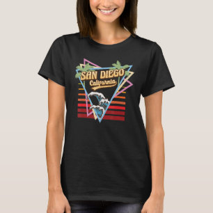 Family Trip San Diego Beach California Surfing ret T-Shirt