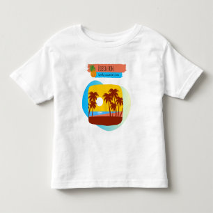 Family Tropical Vacation Matching Souvenir Toddler T-shirt