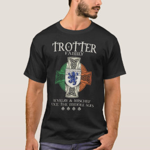 Family Trotter arm Ireland Irish Celtic cross T-Shirt