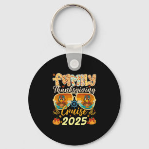 Family Turkey Cruise Vacation Trip 2025 Thanksgivi Keychain