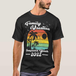Family Vacation 2022 Vintage Florida Pensacola Bea T-Shirt