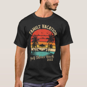 Family Vacation 2022 Vintage Retro Alabama Gulf Sh T-Shirt