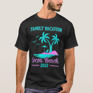 Family Vacation 2022 Vintage Style Florida Cocoa B T-Shirt