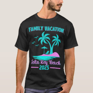 Family Vacation 2023 Palm Tree Florida Siesta Key  T-Shirt
