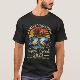 Family Vacation 2023 Vintage Hawaii Tunnels Beach T-Shirt