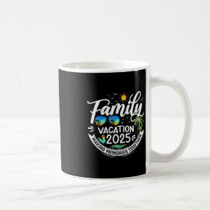 Family Vacation 2025 Beach Matching Family Summer  Coffee Mug