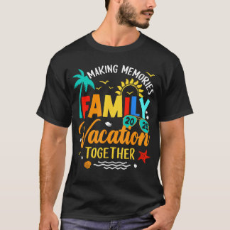 Family Vacation 2025 Beach Matching Family Summer  T-Shirt