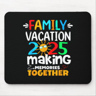 Family Vacation 2025 Beach Matching Summer Family Mouse Pad