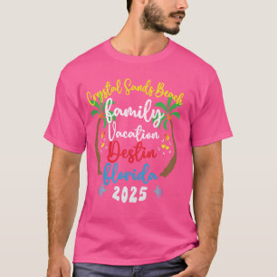Family Vacation 2025 Florida Crystal Sands Beach D T-Shirt