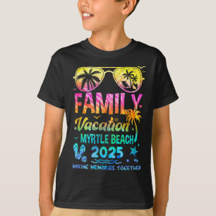 Family Vacation 2025 Myrtle Beach Matching Memorie T-Shirt