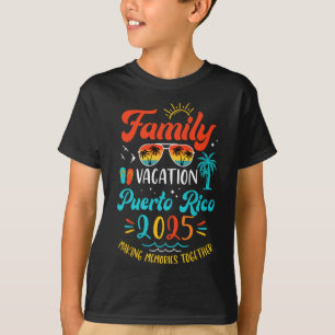 Family Vacation 2025 Puerto Rico Matching Summer V T-Shirt