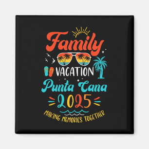 Family Vacation 2025 Punta Cana Matching Summer Va Magnet