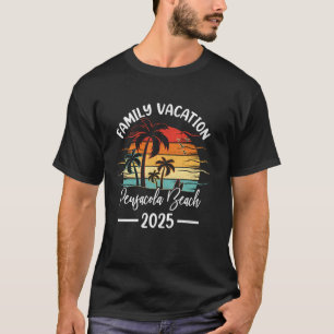 Family Vacation 2025 Vintage Florida Pensacola Bea T-Shirt