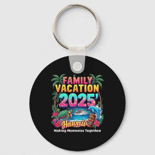 Family Vacation 2025 Vintage Hawaii Summer Matchin Keychain