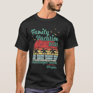 Family Vacation 2025 Virginia Chincoteague Beach V T-Shirt