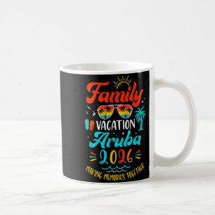 Family Vacation 2026 Aruba Matching Summer Vacatio Coffee Mug