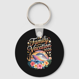 Family Vacation 2026 Cruise Adventure Crew Long Sl Keychain