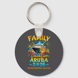 Family Vacation Aruba 2026 Matching Group Summer Keychain