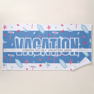 Family Vacation Beach Towel