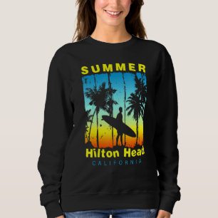 Family Vacation California Hilton Head Sunset Beac Sweatshirt