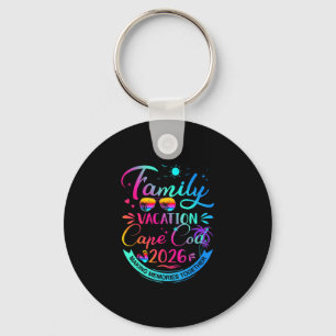 Family Vacation Cape Cod 2026 Palm Tree Gift Keychain