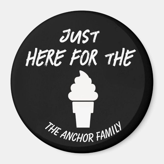 Family Vacation Cruise Kids Door Funny Soft Serve Magnet (Front)