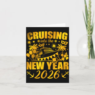 Family Vacation Cruise Ship 2026 New Year Party Cr Card