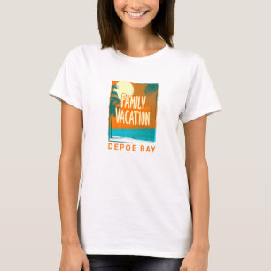Family Vacation Depoe Bay Beach Oregon Beach Bum T T-Shirt