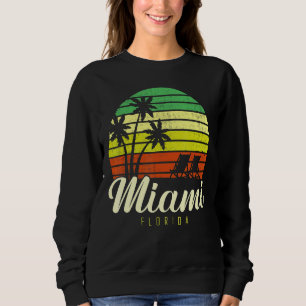 Family Vacation Florida Miami Sunset Beach Sweatshirt