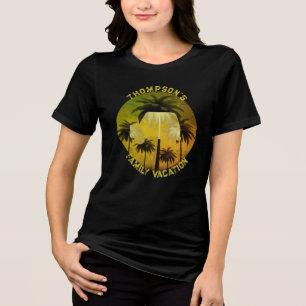 Family Vacation Graphic T-Shirt Tri-Blend Shirt