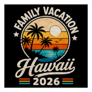 Family Vacation Hawaii 2026 Poster