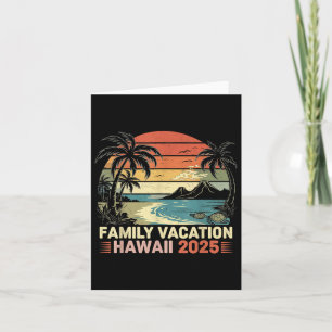 Family Vacation Hawaii Beach 2025 Hawaii Family Va Card