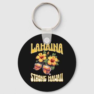 Family Vacation Hawaiian Lahaina Strong Maui Hawai Keychain