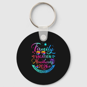 Family Vacation Honduras 2026 Palm Tree Gift Keychain
