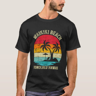 Family Vacation Honolulu Hawaii Waikiki Beach T-Shirt