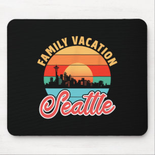 Family Vacation In Seattle. Mouse Pad