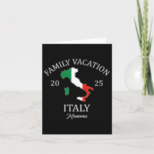 Family Vacation Italy 2025 Family Travel Squad  Card