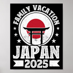 Family Vacation Japan 2025 Beach Summer Vacation Poster