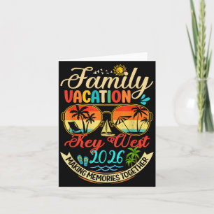 Family Vacation Key West 2026 Memories Family Card